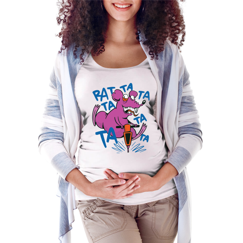 Crazy Rat Love Maternity Scoop Neck T-shirt by egidiojanglam | Artistshot