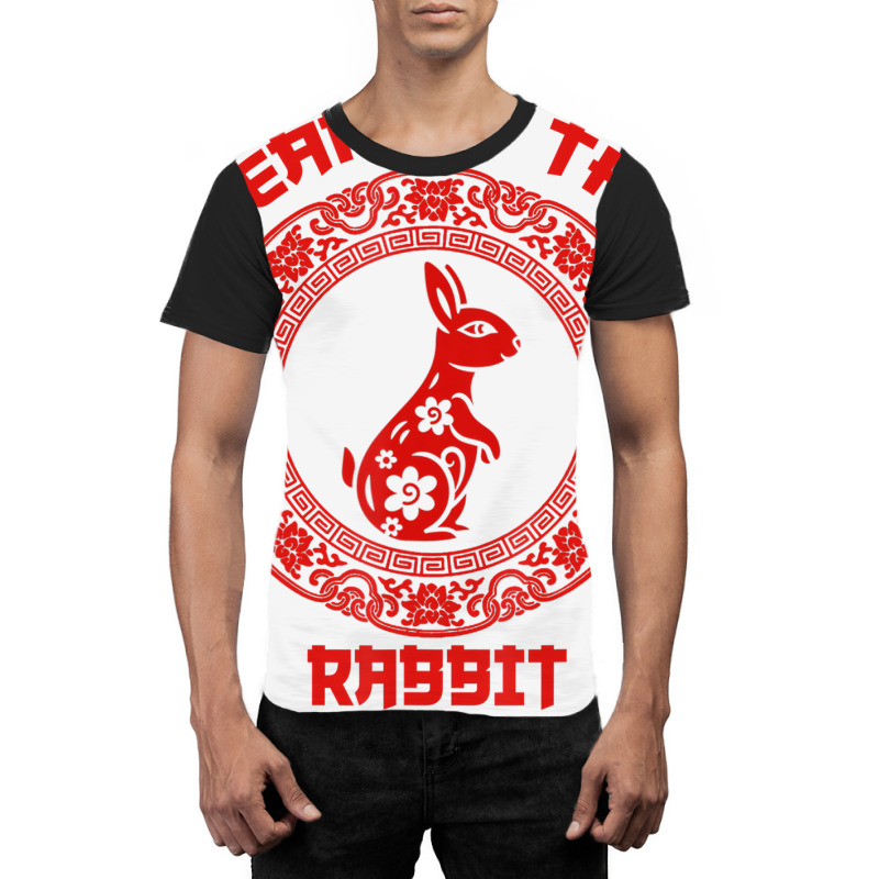 Year Of The Rabbit 2023, Circular Asian Chinese Ne Graphic T-shirt by holubarpro | Artistshot