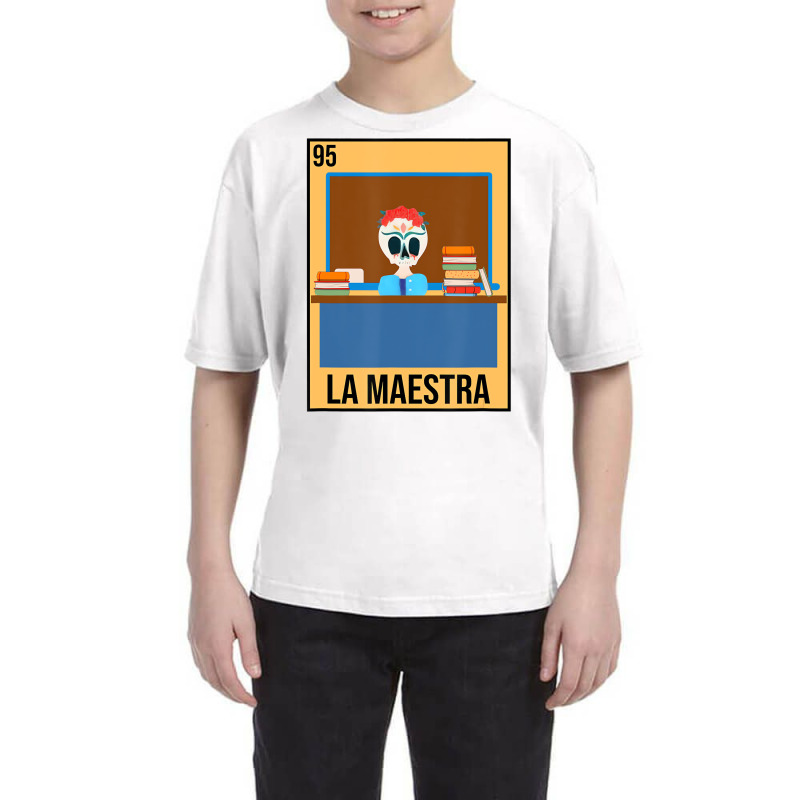 La Maestra Floral Skull Spanish Latina Bilingual T Youth Tee by kalieberg | Artistshot