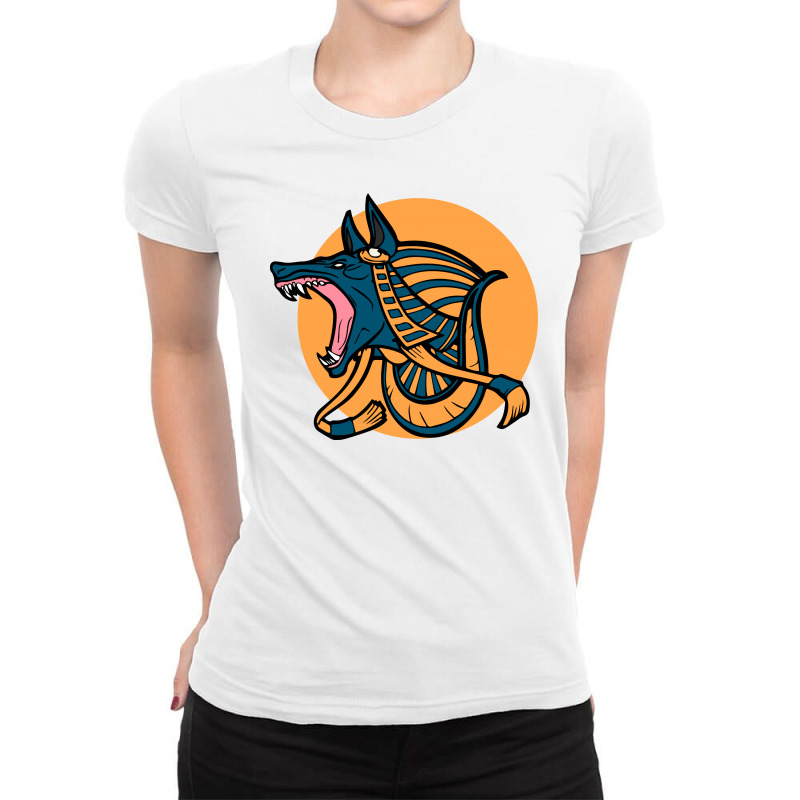 Anubis Illustration Design Ladies Fitted T-Shirt by CUSER3575 | Artistshot