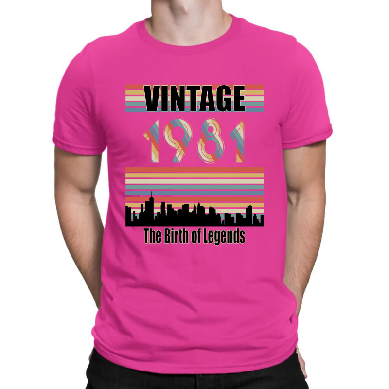 Vintage 1981the Birth Of Legends Tumblr T-Shirt by nsikekhizom | Artistshot