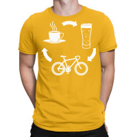 Cycling Coffee Beer Girl T-shirt | Artistshot