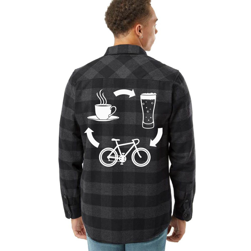 Cycling Coffee Beer Girl Flannel Shirt | Artistshot