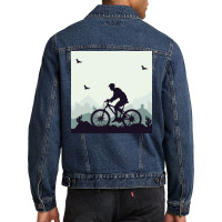 Mountain Bike Music Men Denim Jacket | Artistshot