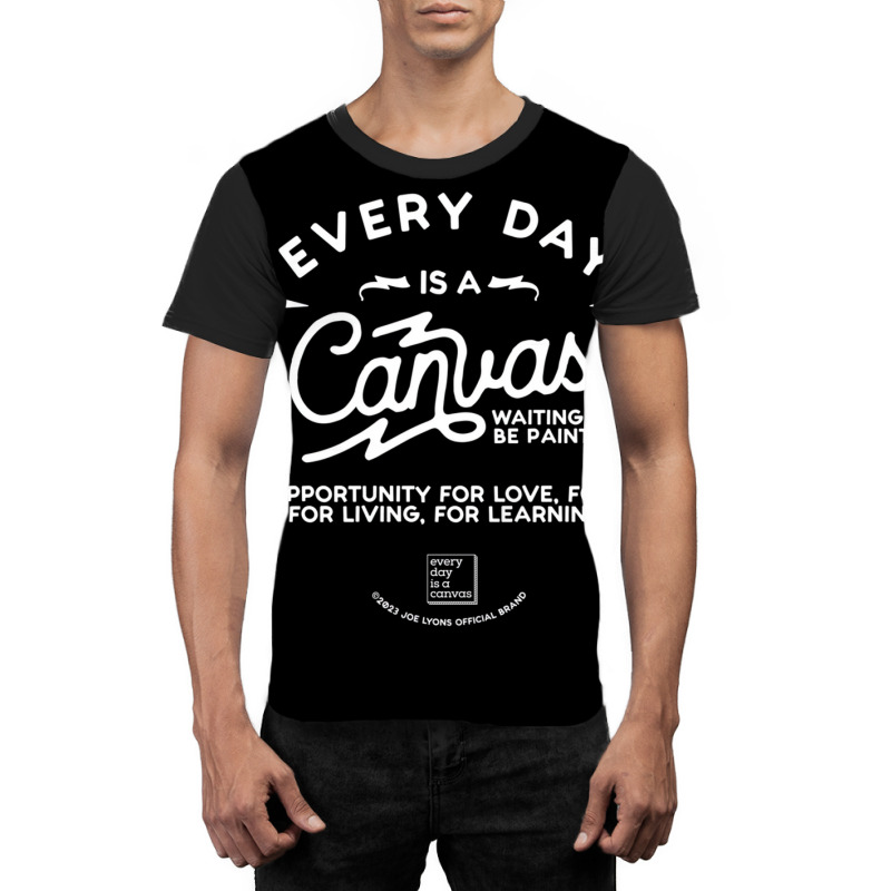 Every Day Is A Canvas Lightning Bolt Long Sleeve T Graphic T-shirt by onofre | Artistshot