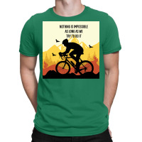 Mountain Bicycle Yellow T-shirt | Artistshot