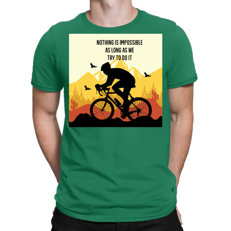 Mountain Bicycle Yellow T-shirt | Artistshot