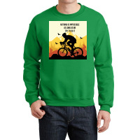 Mountain Bicycle Yellow Crewneck Sweatshirt | Artistshot