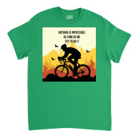 Mountain Bicycle Yellow Classic T-shirt | Artistshot