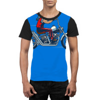 Santa Claus Biker Gift Graphic T-shirt | Artistshot