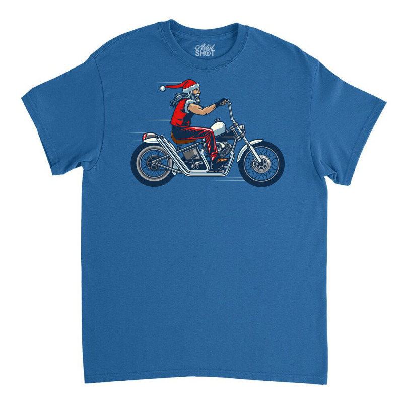 Santa Claus Biker Gift Classic T-shirt | Artistshot