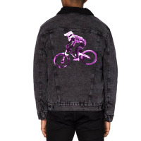 Mtb Cool Gift Unisex Sherpa-lined Denim Jacket | Artistshot