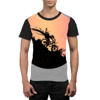 Mtb Print On Back Cool Graphic T-shirt | Artistshot