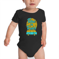 Time To Travel Summer Beach Baby Bodysuit | Artistshot