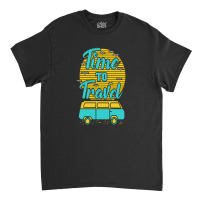 Time To Travel Summer Beach Classic T-shirt | Artistshot