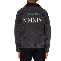 Natus Anno 2019 Mmxix Unisex Sherpa-lined Denim Jacket | Artistshot