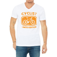 Cyclist Vintage Limited Edition Gift Idea Green V-neck Tee | Artistshot