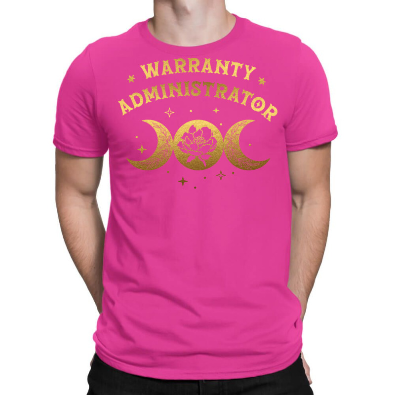 Warranty Administrator Boho Moon Wild Rose Golden T-Shirt by wsletiguuri | Artistshot