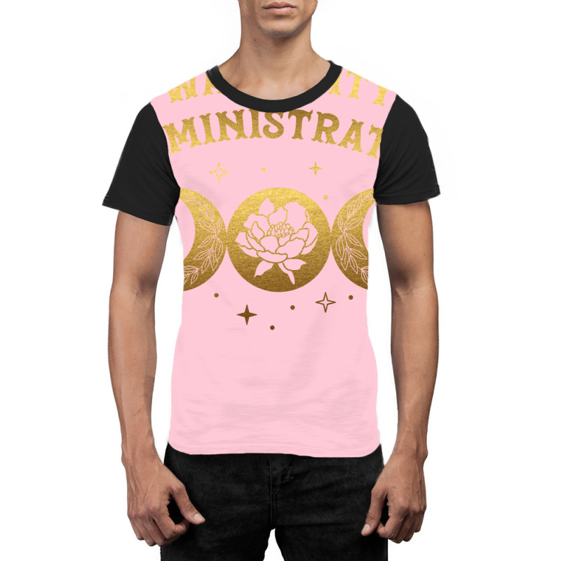 Warranty Administrator Boho Moon Wild Rose Golden Graphic T-shirt by wsletiguuri | Artistshot