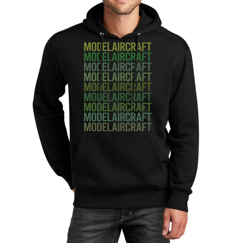 Green Text Model Aircraft Nostalgia Unisex Hoodie | Artistshot