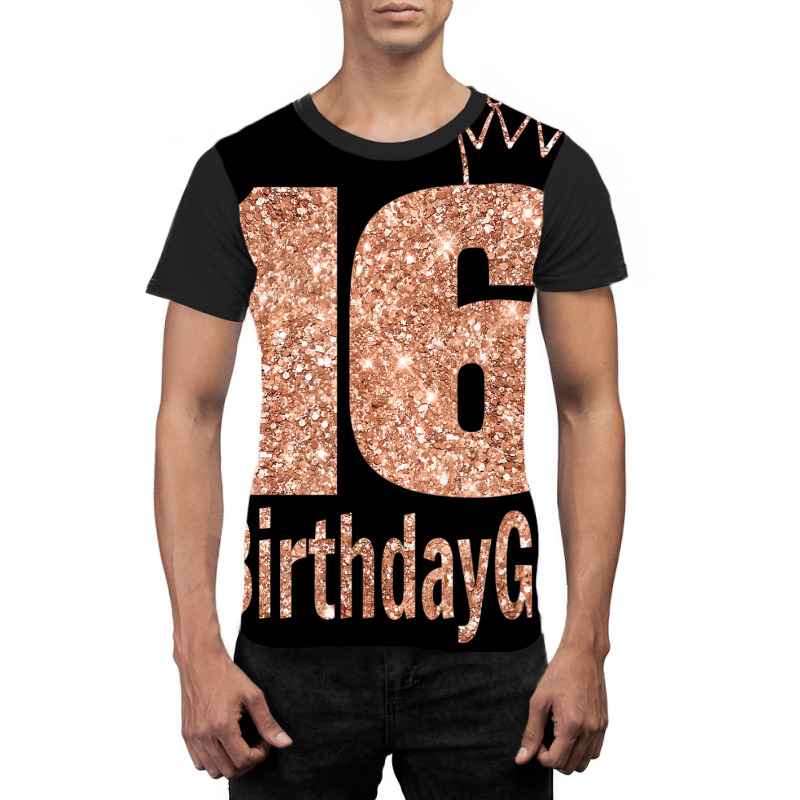 16th Birthday Gift Teen Sweet Sixteen 16 Birthday Graphic T-shirt | Artistshot