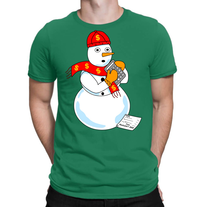 Snowman Accountant Cute T-Shirt by mutuladinviav | Artistshot