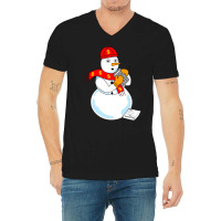 Snowman Accountant Cute V-neck Tee | Artistshot