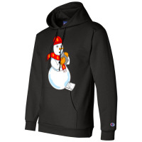 Snowman Accountant Cute Champion Hoodie | Artistshot