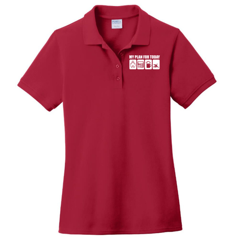 My Plan For Today Accounting Tax Season Numbers Ae Ladies Polo Shirt | Artistshot