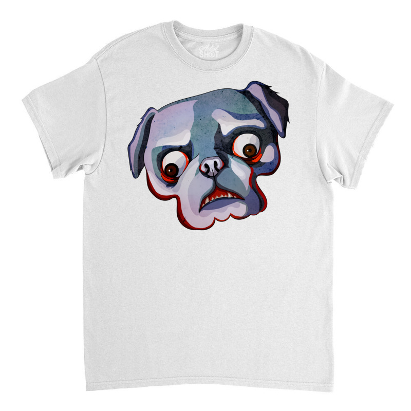 Pugzuzu   Horror Pug! Classic T-shirt | Artistshot