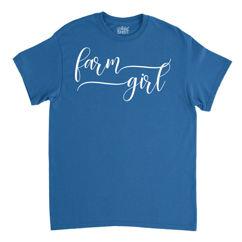 Farm Girl Agriculture Farming Farmer Hipster Classic T-shirt by lodenbuduanf | Artistshot