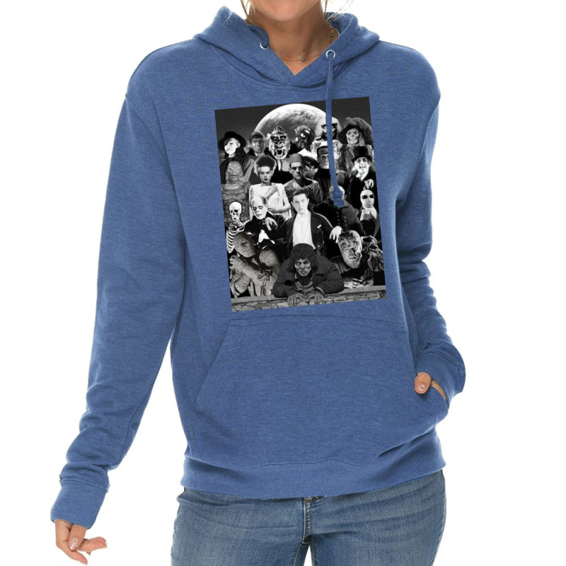 Classic Horror Monsters Lightweight Hoodie by gouselauckt | Artistshot