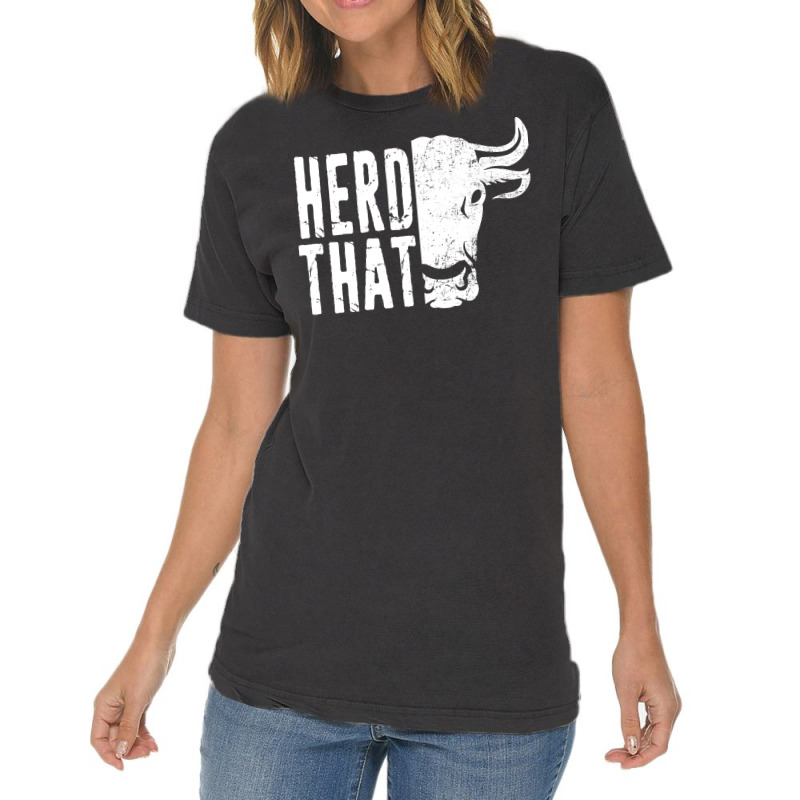 Funny Farming Dairy Farmer Cattle Rancher Gift Her Vintage T-shirt | Artistshot