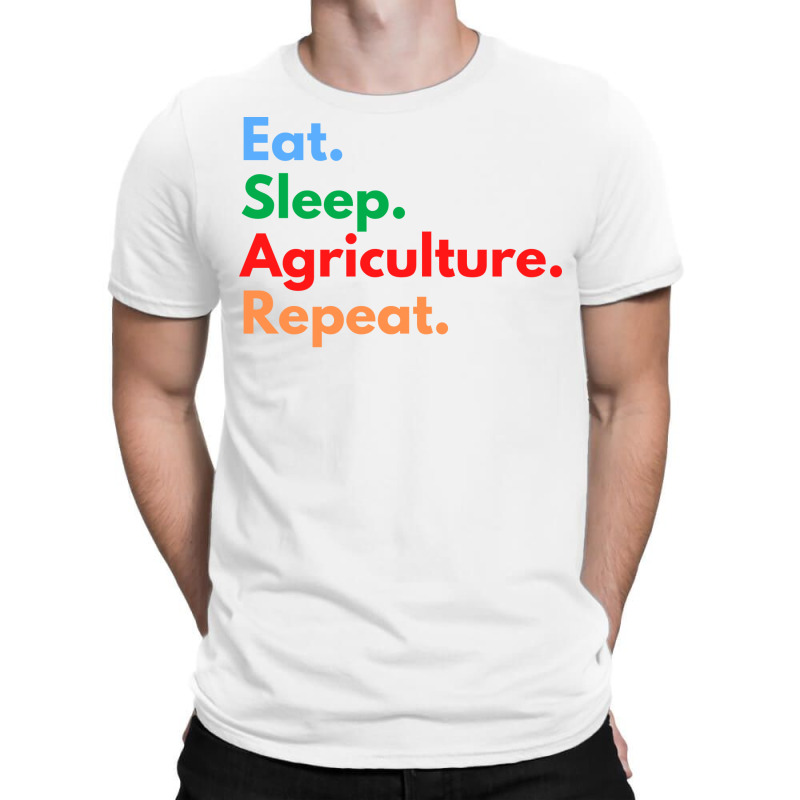 Eat Sleep Agriculture Repeat Red T-Shirt by ravadadanine2 | Artistshot