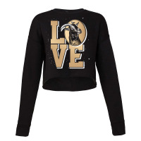 Love Goat Animal 80s Cropped Sweater | Artistshot