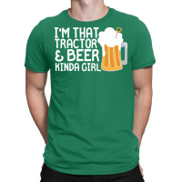 Tractor Beer Kinda Girl Farmer Summer T-shirt | Artistshot