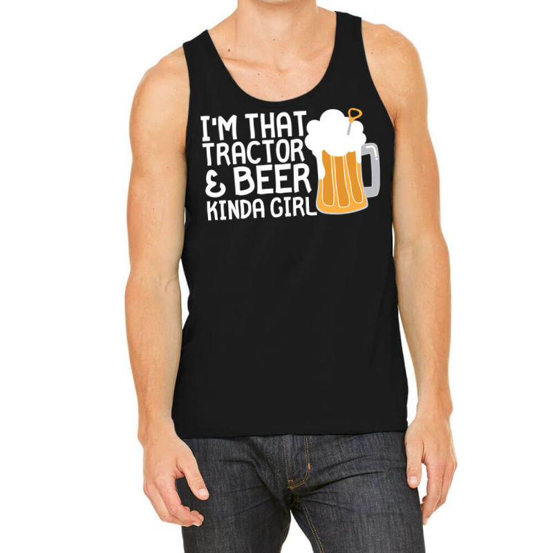 Tractor Beer Kinda Girl Farmer Summer Tank Top | Artistshot