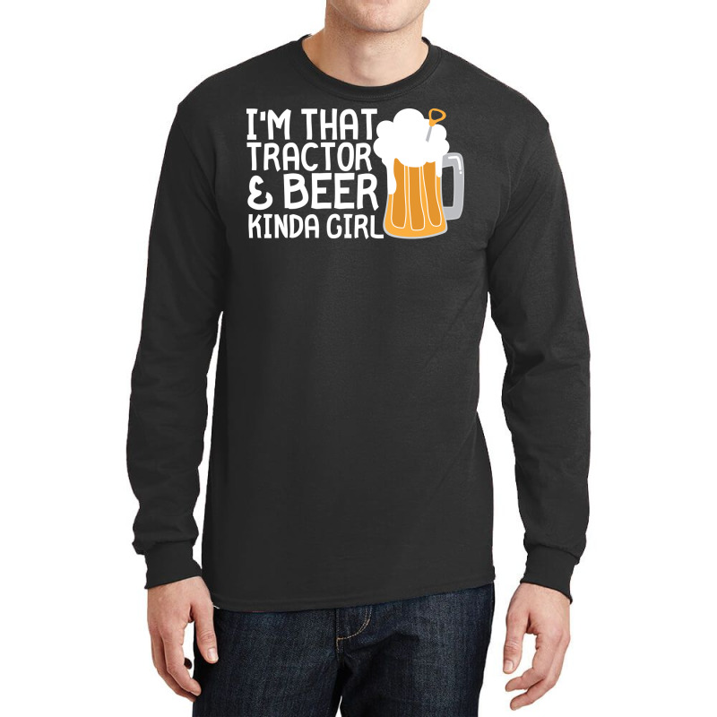 Tractor Beer Kinda Girl Farmer Summer Long Sleeve Shirts | Artistshot