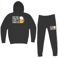 Tractor Beer Kinda Girl Farmer Summer Hoodie & Jogger Set | Artistshot