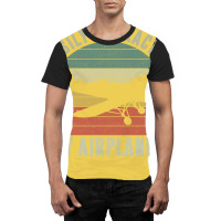 Easily Distracted By Airplanes Humor Graphic T-shirt | Artistshot