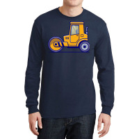 Tractor Vehicle Cartoon Illustration Girl Long Sleeve Shirts | Artistshot