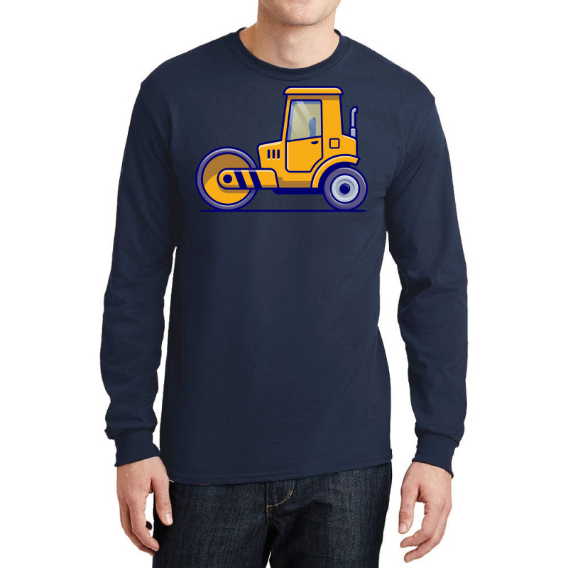 Tractor Vehicle Cartoon Illustration Girl Long Sleeve Shirts by lodenbuduanf | Artistshot