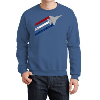 F15 Eagle Jet Fly Fight Win Usaf Vintage Stars Crewneck Sweatshirt | Artistshot