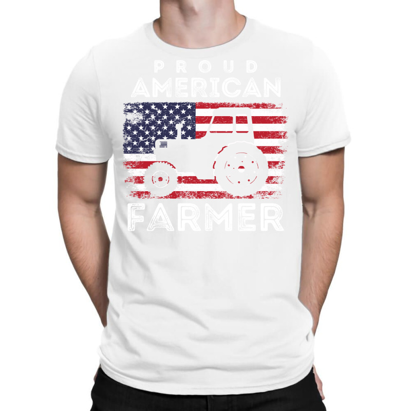 Proud American Farmer Agriculture Farming Humor T-shirt | Artistshot