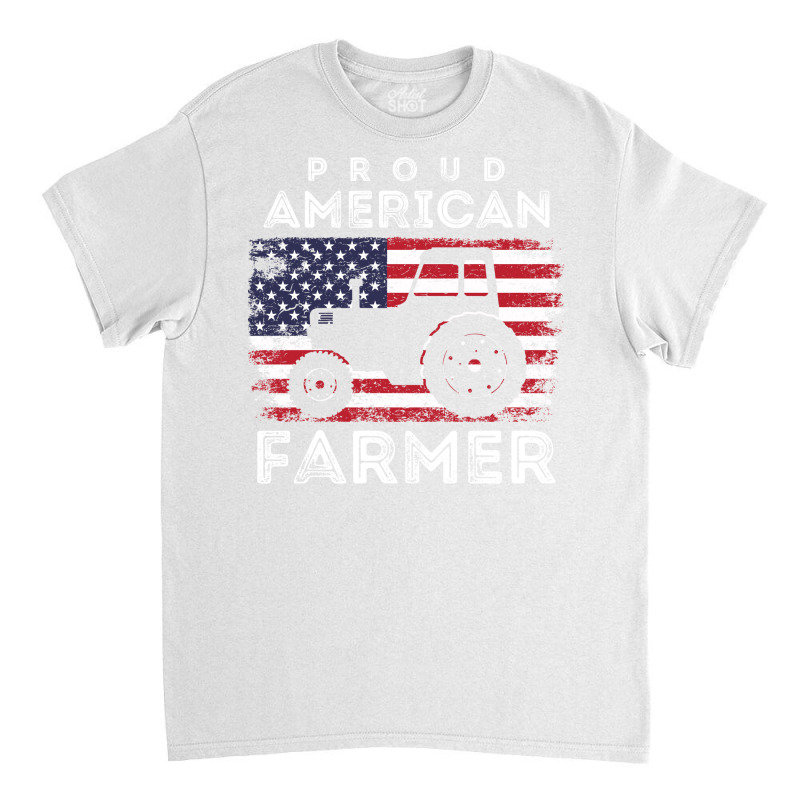 Proud American Farmer Agriculture Farming Humor Classic T-shirt | Artistshot