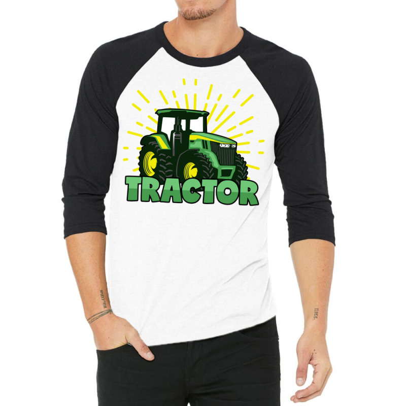 Tractor Green 3/4 Sleeve Shirt | Artistshot