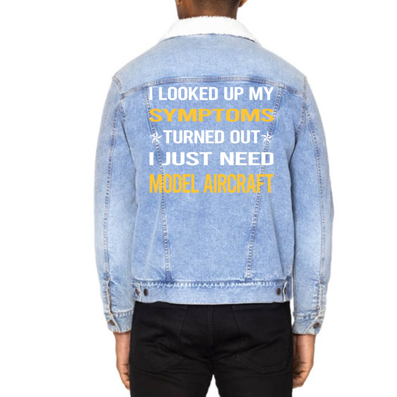 My Symptoms Model Aircraft Love Unisex Sherpa-lined Denim Jacket | Artistshot