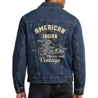 American Legendary Motorcycles Indian Chief Classi Men Denim Jacket | Artistshot