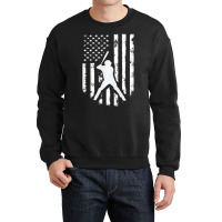 American Usa Flag Baseball Hoodie Distressed Hoode Crewneck Sweatshirt | Artistshot