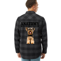 Anatomy Of A Yorkshire Terrier Funny Cute Dog York Flannel Shirt | Artistshot